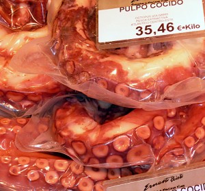 Pulpo cocido