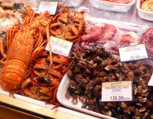 Marisco gallego en Pescaderías Ernesto Prieto