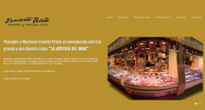 Web Pescadería Ernesto Prieto