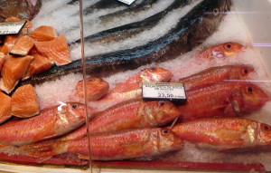 Salmonetes de roca de ración en Pescadería Ernesto Prieto