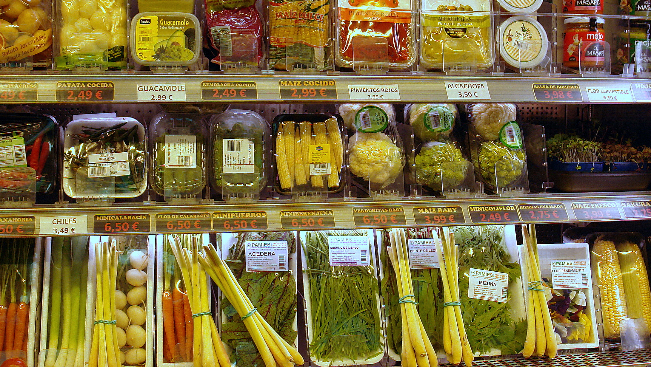 Variedad de mini verduras en Frutas Charito