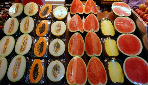 Melón, papaya, sandía, piña de Frutas Charito