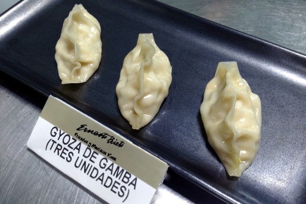 Gyozas de gamba, atún o calamar