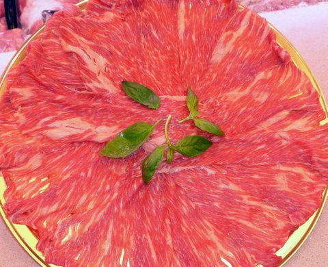 Carpaccio con el mejor solomillo de buey gallego