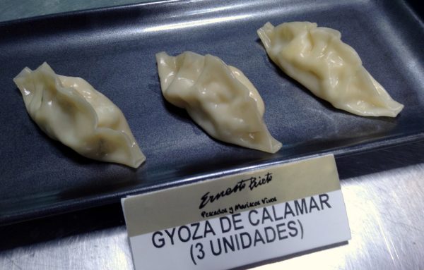 Gyozas rellenas de calamar Pescadería Ernesto Prieto