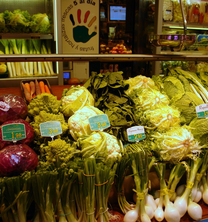 Verduras en Navidad