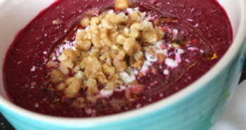 Salmorejo de cereza y remolacha