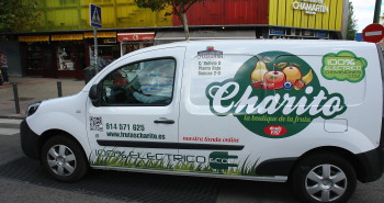 Vehículo de reparto eléctrico de Frutas Charito